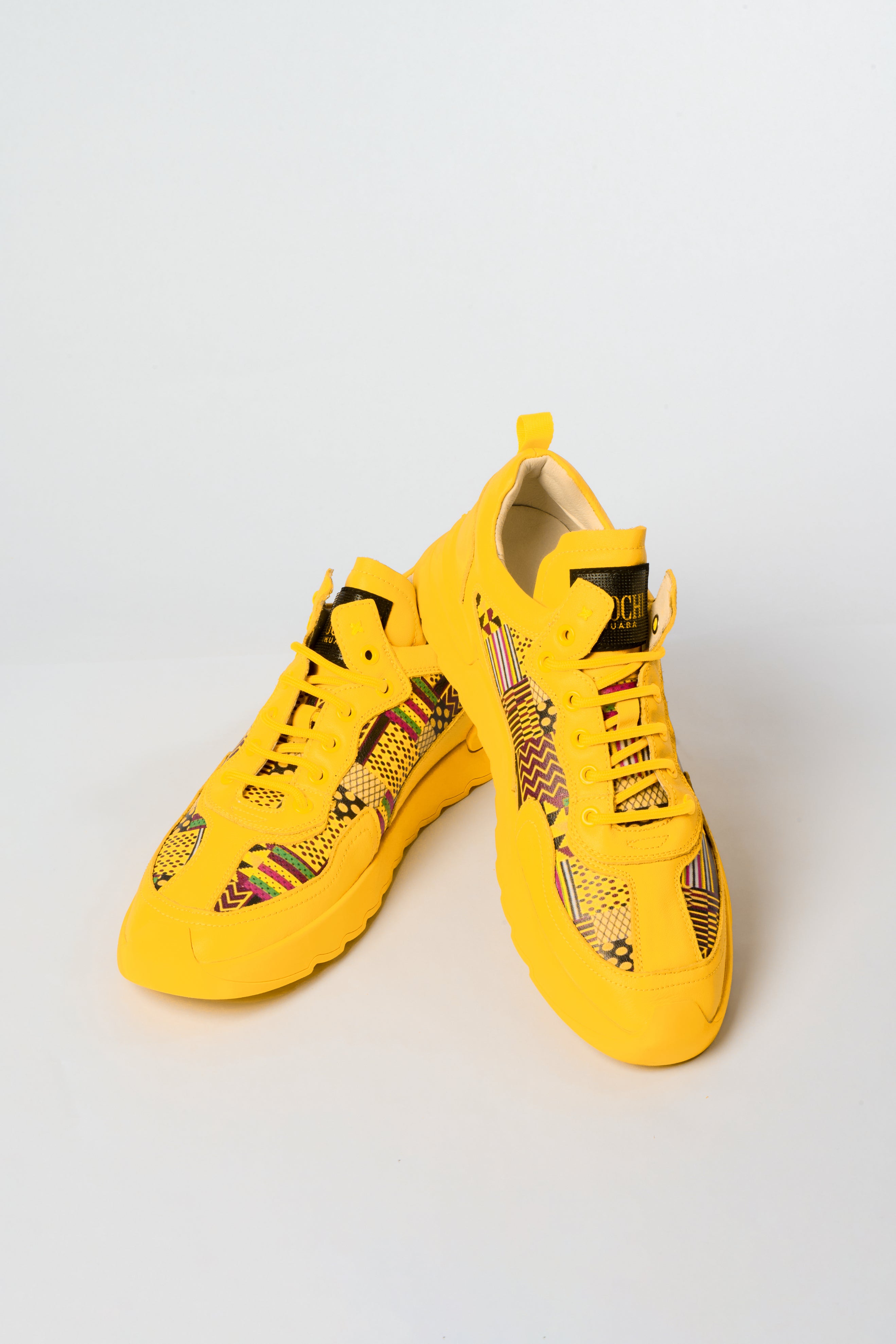 Chux Leather Print Sneakers – African x Western Streetwear