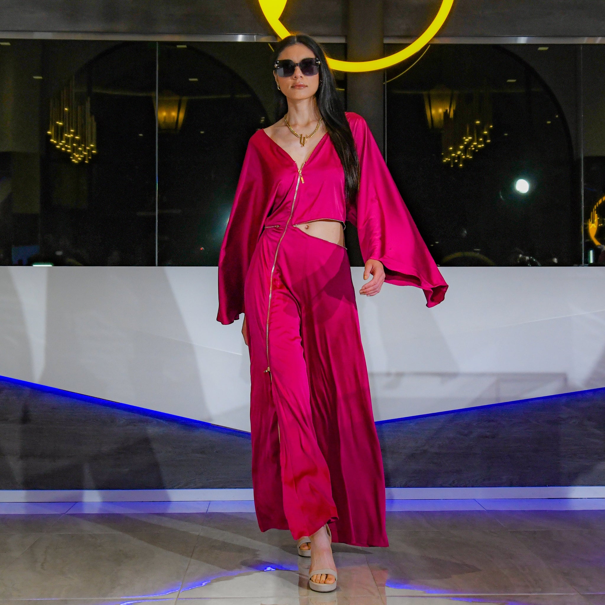 ‘Tani’ Jumpsuit – Liquid Satin Luxe